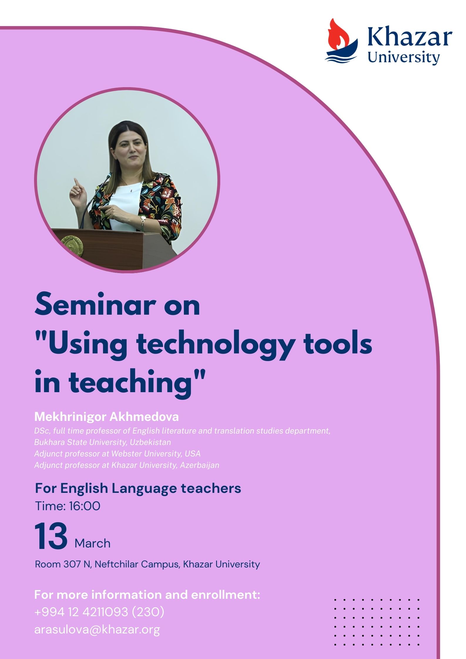 Seminar on “Using Technology Tools in Teaching” to Be Held